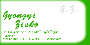 gyongyi zisko business card